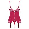 Corset Roșu Obsessive Rosalyne S-M Thumb 1