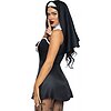 Costum Leg Avenue Naughty Nun Negru XS Thumb 3