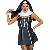 Costum Leg Avenue Naughty Nun Negru M Thumb 1