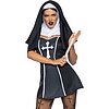 Costum Leg Avenue Naughty Nun Negru M Thumb 2