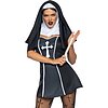 Costum Leg Avenue Naughty Nun Negru L Thumb 2