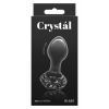 Anal Plug Crystal Flower Negru Thumb 2