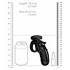 Cusca de Castitate Man Cage cu Electrosocuri Negru Thumb 3