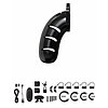 Cusca de Castitate Man Cage cu Electrosocuri Negru Thumb 2