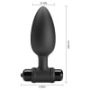 Debra Plug Anal Vibrant 10 Funcții, Flared — Negru Thumb 4