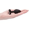 Diamond Heart Anal Plug Negru Regular Thumb 2