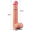 Dildo 12 Dual Layered Platinum Natural Thumb 1