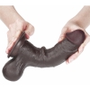 Dildo cu Ventuză Sliding Skin Dual Layer Dong Maro Thumb 7