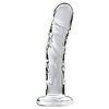 Dildo de Sticlă Icicles No 62 Transparent 18cm