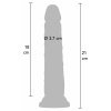Dildo Deluxe Dual Density 8 Natural Thumb 6