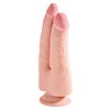 Dildo Dublu King Triple Density Natural Thumb 1