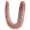 Dildo Dublu Realistic King Penis U Shaped Natural Thumb 2