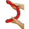 Dildo Dublu Ultra-Dong Roșu Thumb 1