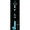 Dildo Glow în the Dark Transparent Thumb 5