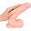 Dildo Medical Silicone 20 cm Natural Thumb 5