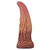 Dildo În Formă De Limbă Platinum 25cm – Strat Dublu Maro Thumb 1