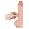 Dildo Realist LoveToy 24cm TPE Dual Density Ventuză Thumb 6