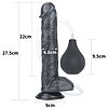 Dildo Realistic 27cm Squirting Negru Thumb 3
