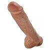 Dildo Realistic cu Testicule King 11 Inch  Caramel Thumb 3