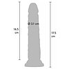 Dildo Realistic Deluxe Dual Density 7 Natural Thumb 6