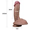 Dildo Dual-Layered Silicone Penis Natural Thumb 1
