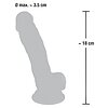 Dildo Realistic Medical Silicone 18cm Natural Thumb 6