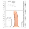 Dildo Realistic Silicon 19.2cm Natural Thumb 3