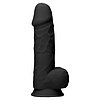 Dildo Realrock 21.6cm Negru Thumb 1