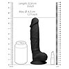 Dildo Realrock Ultra Silicone Negru Thumb 2