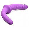 Double Charmer Silicone Double Dildo with Harness Mov Thumb 1