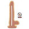 Dual Density Dildo 9inch Natural Thumb 2