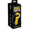 Dublu Vibrator curbat – 2 Motoare, 10 Moduri, Reîncărcabil Galben Thumb 3