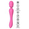 Evermore 2 în 1 Massager ToyJoy 17 Moduri Roz 22.5 cm Thumb 4
