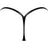 G-String Noir Handmade Tease Negru S-M Thumb 1