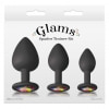 Glams Spades Trainer — Set 3 Dopuri Anale Din silicon Negru Thumb 1
