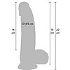 Hidden Desire Dildo Realist 18 cm silicon Lichid Thumb 9