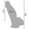 Hidden Desire Dildo Realist 18cm Ventuză Discretă Thumb 8