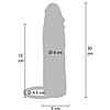 Hydrated Skin Penis Silicone Sleeve Vibrating 20 cm Natural Thumb 3