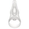 Inel Penis Power Clitoris Silicone Alb Thumb 1
