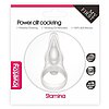 Inel Penis Power Clitoris Silicone Alb Thumb 4