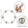 Inel Penis Steel Beaded Silicon XL Transparent Thumb 3