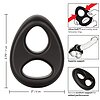 Inel Pentru Penis Ultra Soft Dual Negru Thumb 1