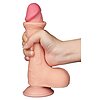 LoveToy Dildo cu Piele Mobila Realist 19.5cm Natural Thumb 3