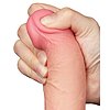LoveToy Dildo cu Piele Mobila Realist 19.5cm Natural Thumb 1
