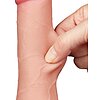 LoveToy Dildo Piele Mobila 19.5cm cu Ventuza Natural Thumb 2