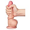 LoveToy Dildo Piele Mobila 19.5cm cu Ventuza Natural Thumb 4