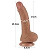 LoveToy Sliding Skin Dildo 19.5 cm, Maro Realist Thumb 8