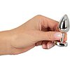 Magic Shiver Plug Anal Metalic 7 cm — Eleganță Discretă Argintiu Thumb 3