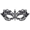Masca Brodată Elegantă Cottelli Collection Unisize Negru Thumb 2