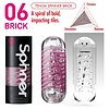 Masturbator Tenga Spinner Brick Transparent Thumb 3